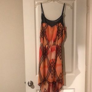 Charlotte Russe black and orange large dress